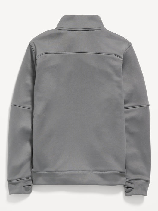 Go-Dry Cool Mock-Neck Quarter-Zip Sweatshirt for Boys