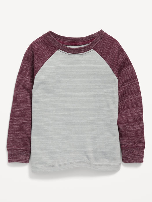 Color-Blocked Raglan-Sleeve T-Shirt for Toddler Boys