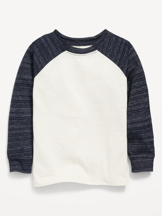Color-Blocked Raglan-Sleeve T-Shirt for Toddler Boys