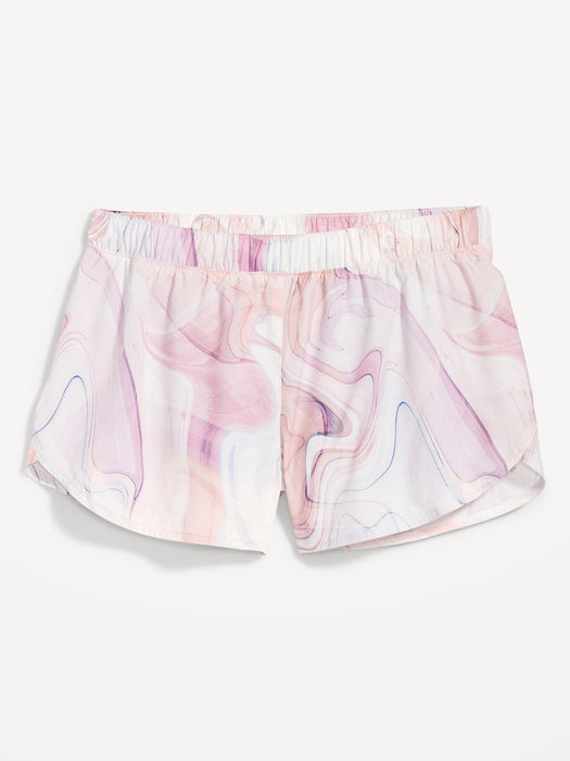 Mid-Rise StretchTech Dolphin-Hem Run Shorts for Women -- 3-inch inseam