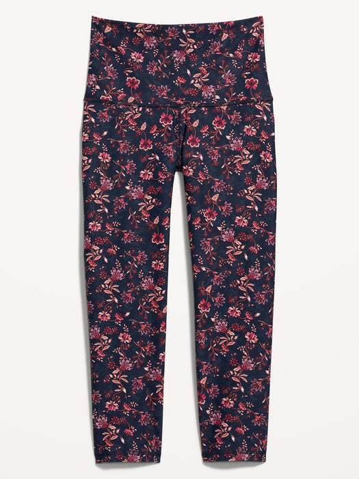 Extra High-Waisted PowerSoft Crop Hidden Pocket Leggings for Women - Pink
