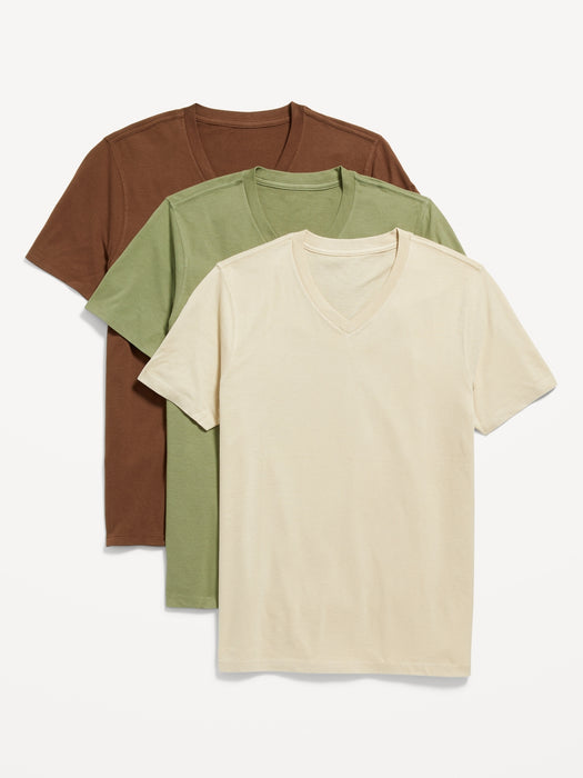 Soft-Washed V-Neck T-Shirt 3-Pack for Men