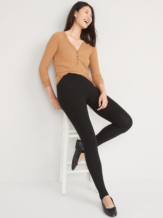High-Waisted Stirrup Leggings for Women