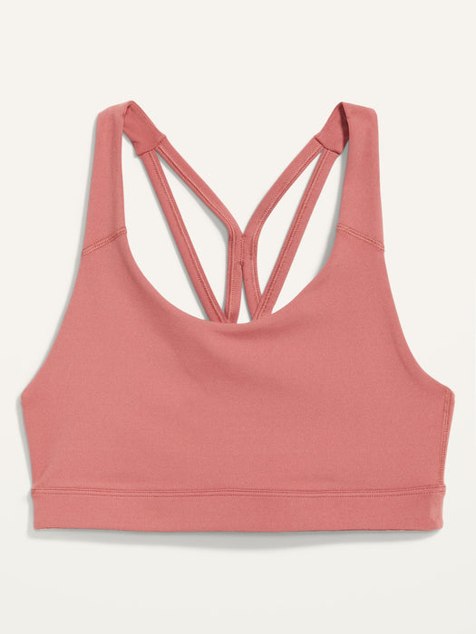 Medium-Support PowerPress Strappy Sports Bra for Women 2X-4X