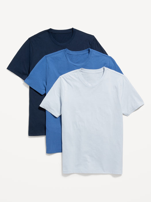 Soft-Washed Crew-Neck T-Shirt 3-Pack for Men