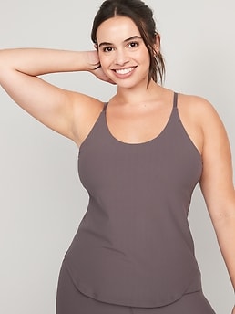 NEW! PowerLite LYCRA® ADAPTIV Racerback Shelf-Bra Tank Top for Women