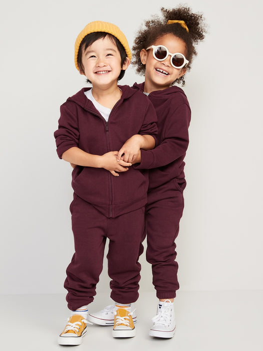 Unisex Zip-Front Hoodie for Toddler - Red
