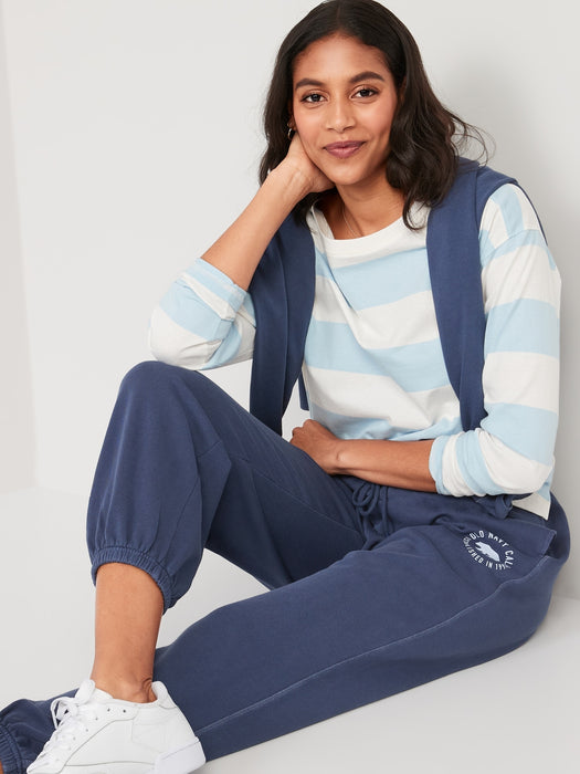 Extra High-Waisted Vintage Garment-Dyed Logo Sweatpants for Women