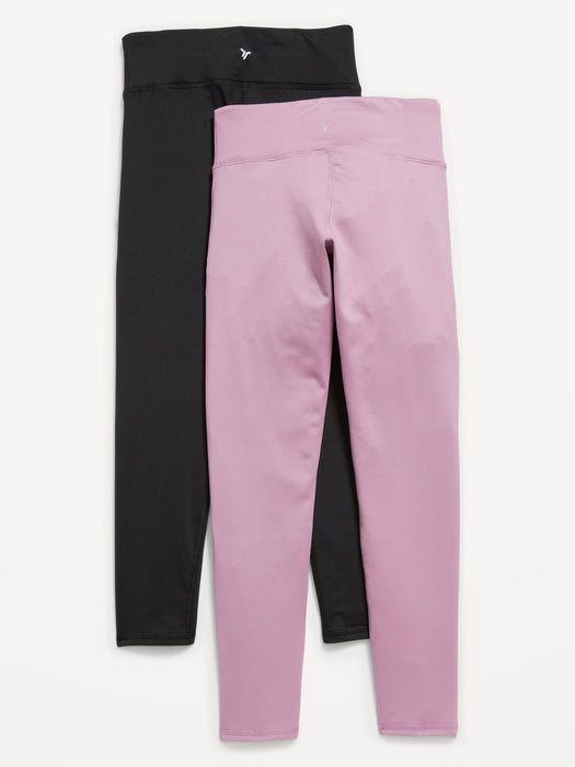 Mid-Rise PowerPress Leggings 2-Pack for Girls - Multi