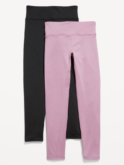 Mid-Rise PowerPress Leggings 2-Pack for Girls - Multi