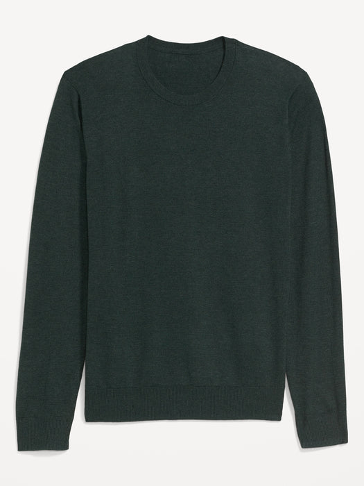 Crew-Neck Cotton-Blend Sweater for Men - Green