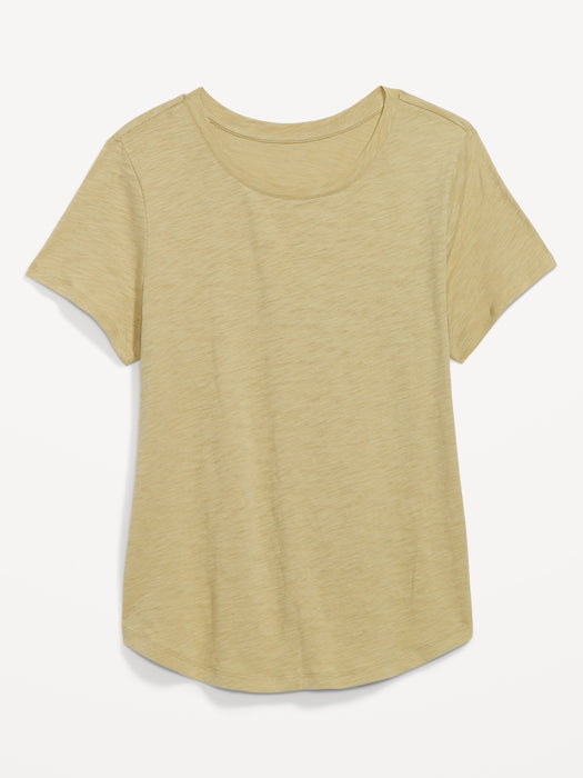 EveryWear Slub-Knit T-Shirt for Women - Green