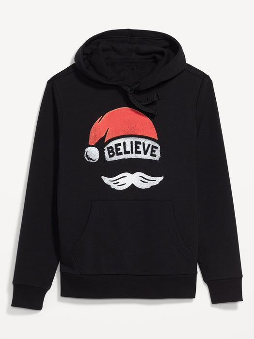 Santa Claus "Believe" Pullover Hoodie for Men
