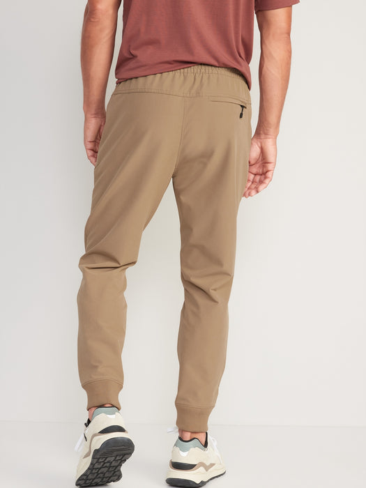 StretchTech Water-Repellent Jogger Pants for Men - Beige
