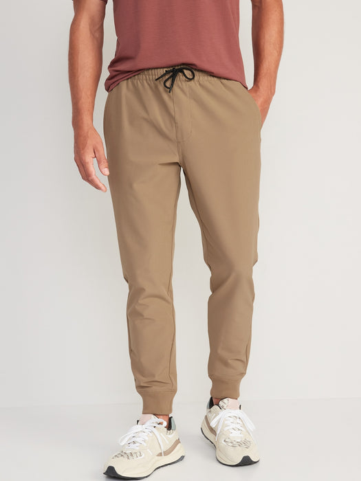 StretchTech Water-Repellent Jogger Pants for Men - Beige