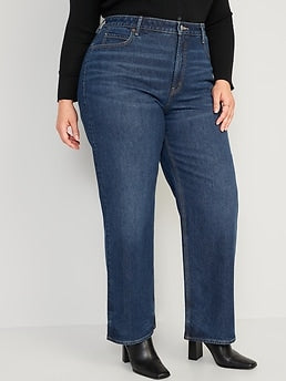 Extra High-Waisted Wide-Leg Jeans for Women - Blue