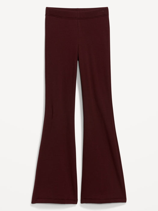 High-Waisted Fleece-Lined Flare Leggings for Women