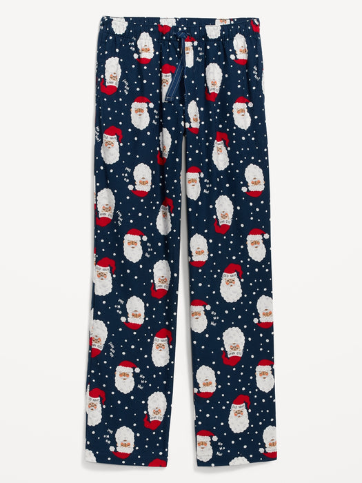 Printed Flannel Pajama Pants for Women - Brown