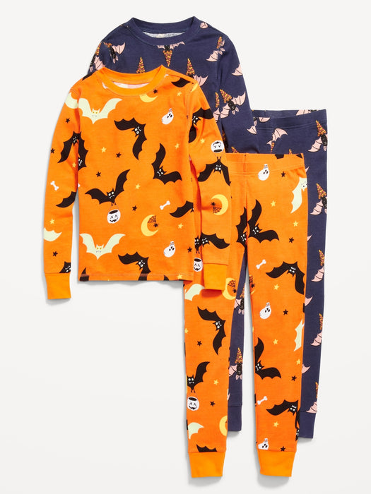 Matching Gender-Neutral Printed Snug-Fit Pajama 2-Pack for Kids