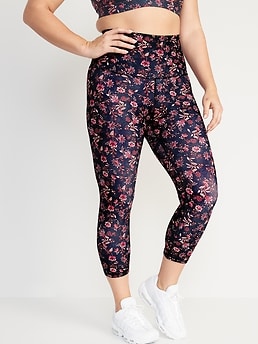 Extra High-Waisted PowerSoft Crop Hidden Pocket Leggings for Women - Pink