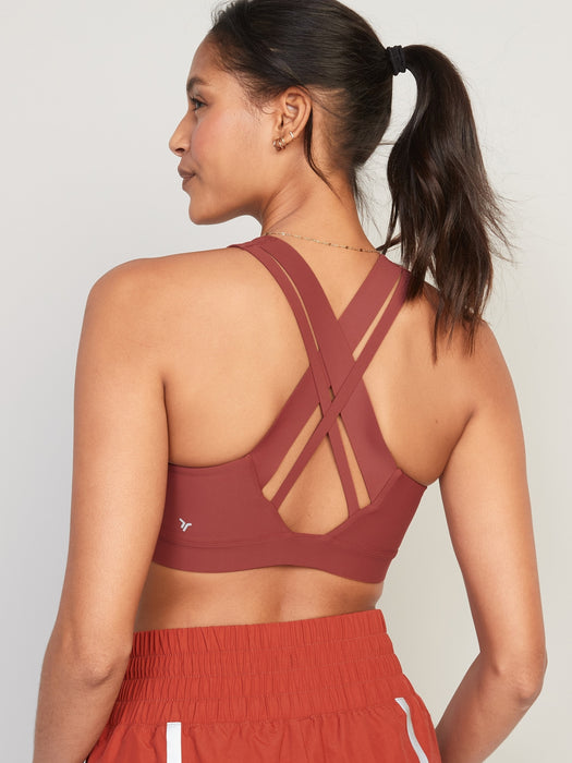 Medium Support PowerSoft Strappy Sports Bra for Women