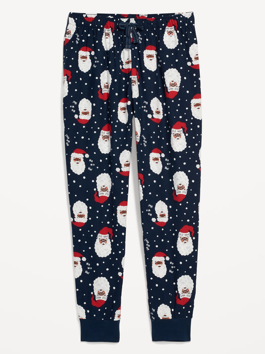 Printed Flannel Jogger Pajama Pants for Women