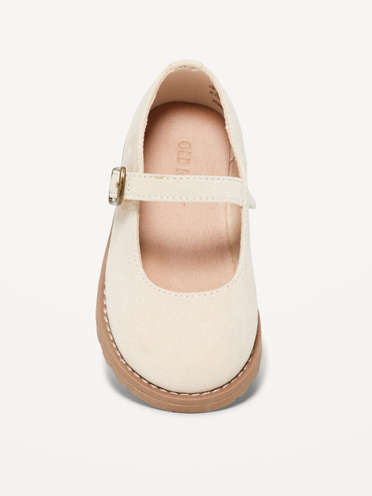 Faux-Suede Mary-Jane Shoes for Toddler Girls