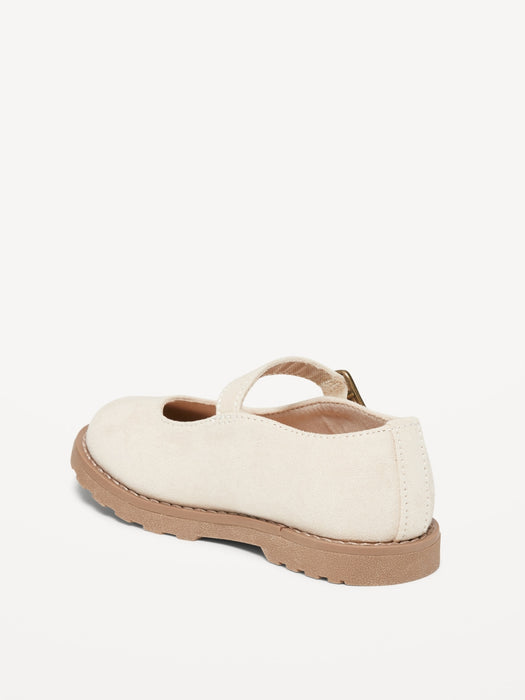 Faux-Suede Mary-Jane Shoes for Toddler Girls