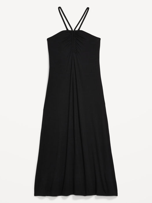 Fit & Flare Sleeveless Jersey-Knit Midi Dress for Women
