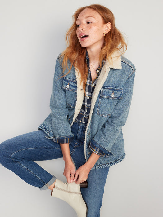 Long-Sleeve Plaid Flannel Boyfriend Tunic Shirt for Women