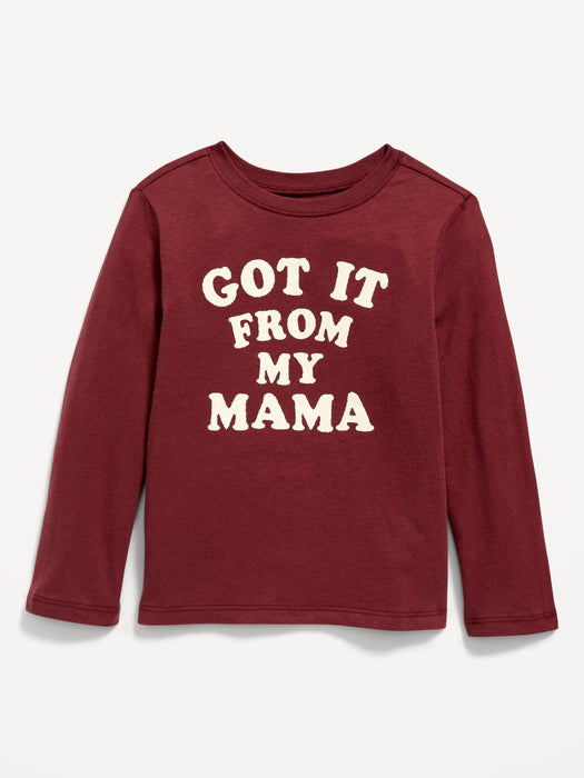 Unisex Long-Sleeve Graphic T-Shirt for Toddler - Multi