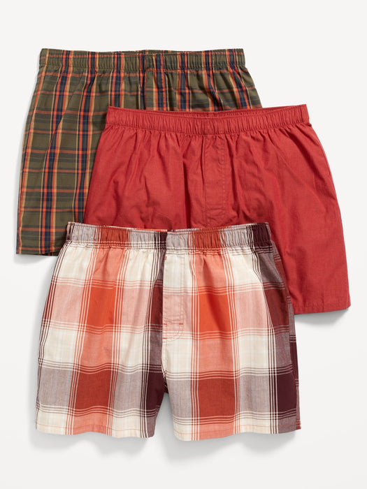 Soft-Washed Boxer Shorts 3-Pack for Men -- 3.75-inch inseam