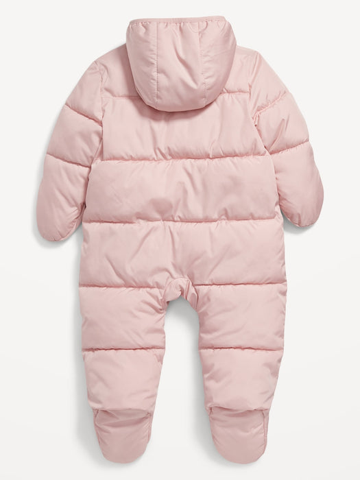 Unisex Water-Resistant Hooded Snowsuit for Baby