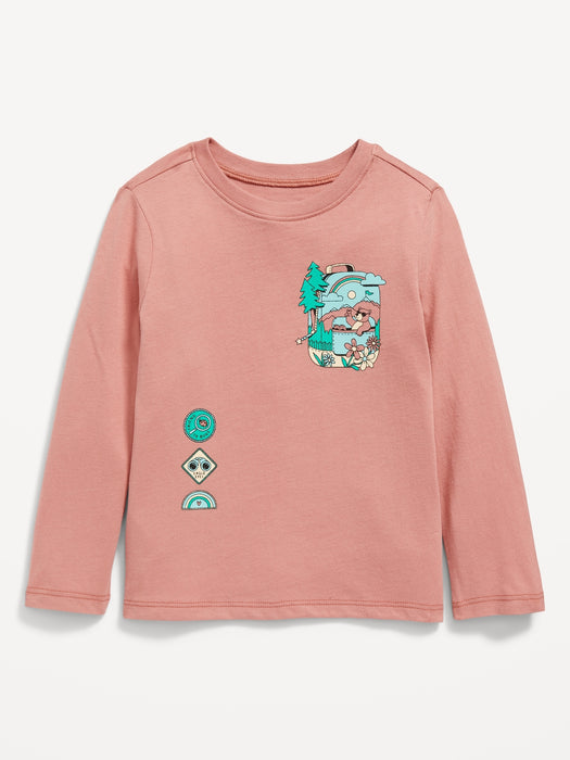 Unisex Long-Sleeve Graphic T-Shirt for Toddler - Multi