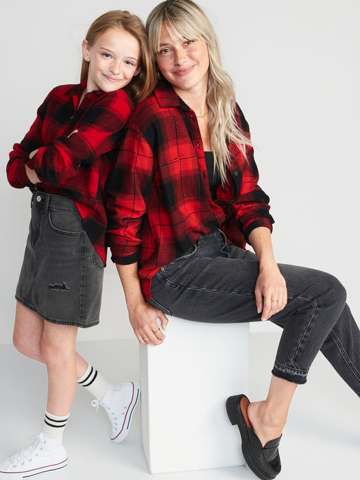 Long-Sleeve Plaid Pocket Shirt for Baby