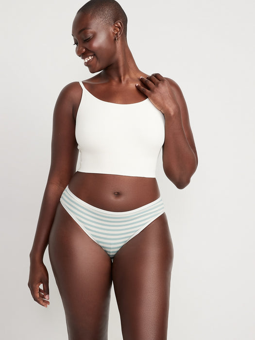 Mid-Rise Supima® Cotton-Blend Bikini Underwear 10-Pack for Women