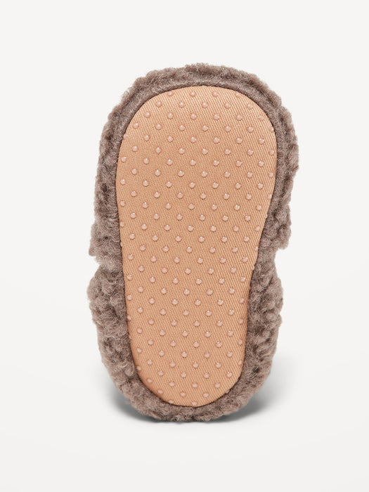 Unisex Critter Sherpa Slippers for Baby