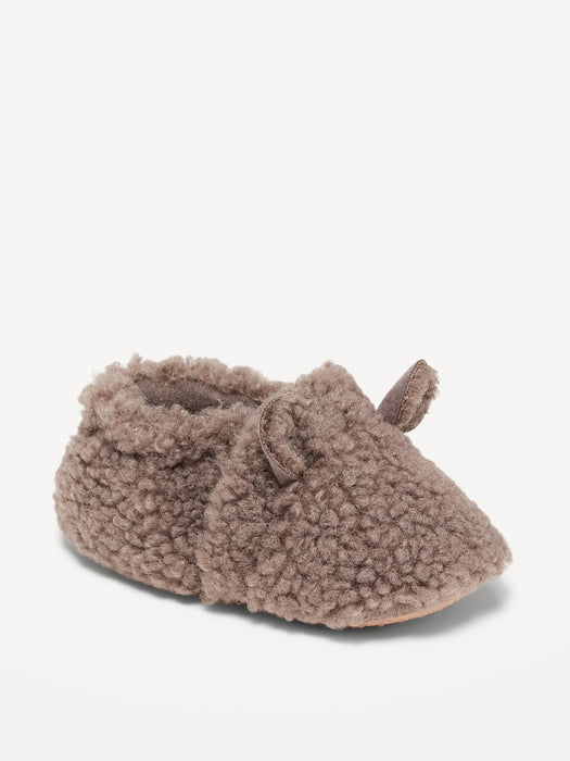 Unisex Critter Sherpa Slippers for Baby