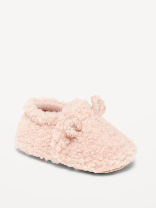 Unisex Critter Sherpa Slippers for Baby