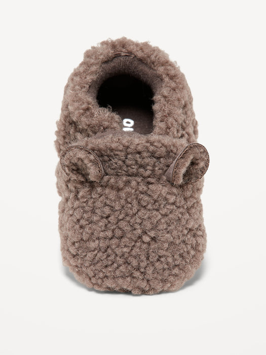 Unisex Critter Sherpa Slippers for Baby