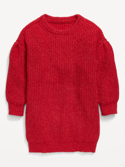 Mélange Cocoon Sweater Dress for Toddler Girls