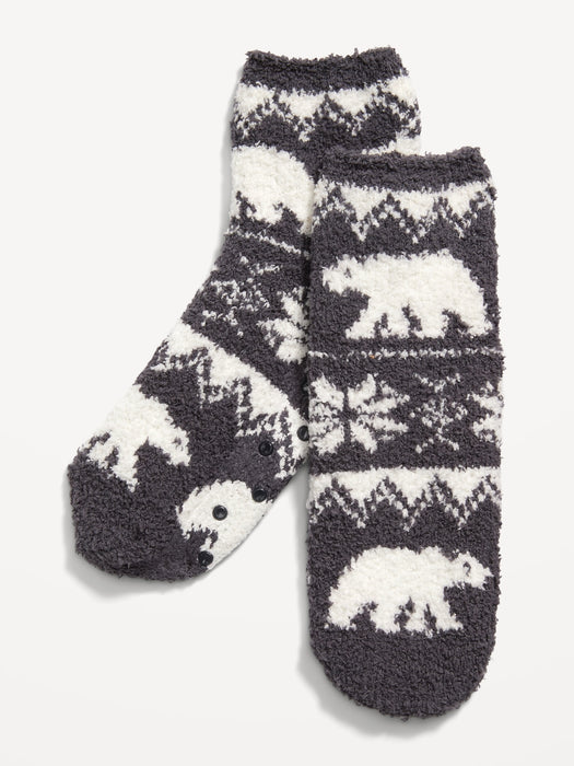 Gender-Neutral Matching Holiday Cozy Socks for Kids - Orange