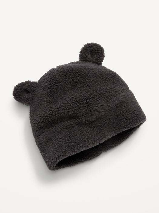 Unisex Sherpa Critter Beanie for Baby - Black