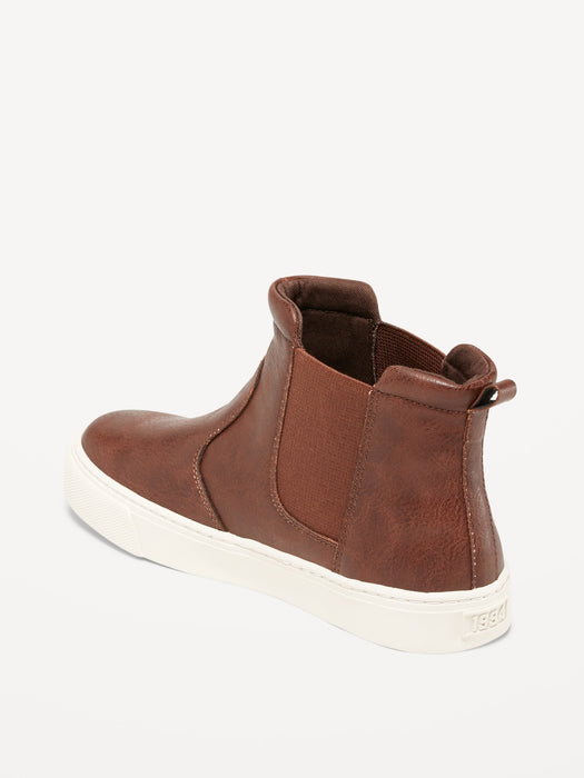 Faux-Leather High Top Sneakers for Boys