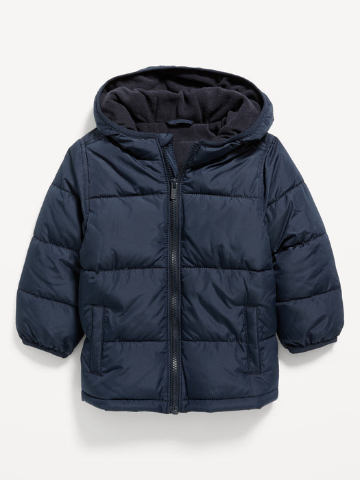 Unisex Water-Resistant Hooded Frost Free Puffer Jacket for Toddler
