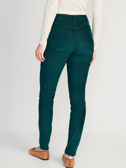 High-Waisted Rockstar Super-Skinny Corduroy Pants for Women