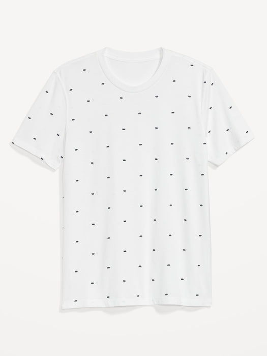 Soft-Washed Printed Crew-Neck T-Shirt for Men