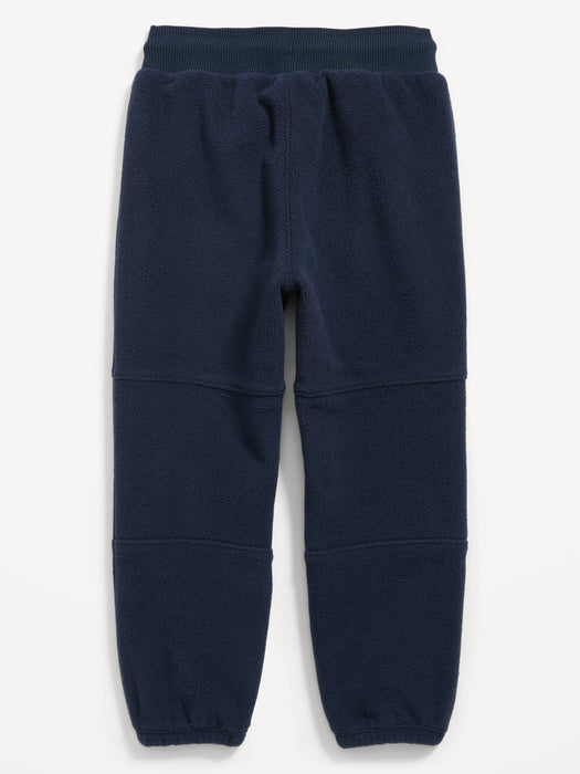 Micro Fleece Functional Drawstring Jogger Pants for Toddler Boys - Blue