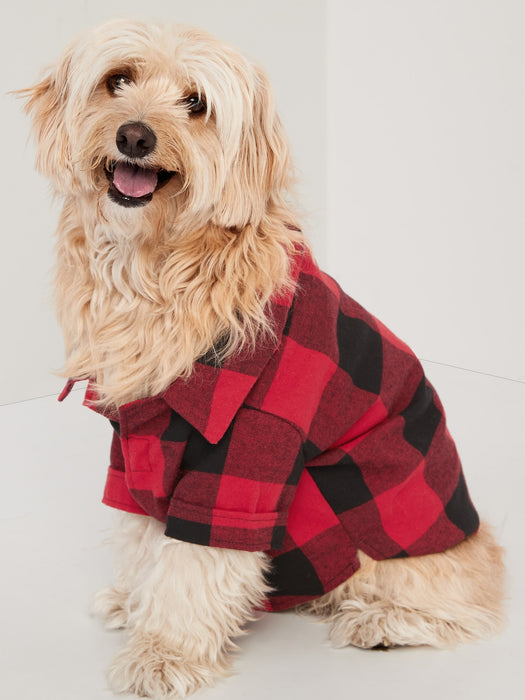 Matching Print Flannel Shirt for Pets