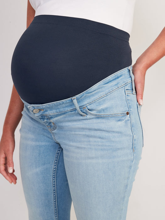 Maternity FitsYou 3-Sizes-in-1 Premium Full Panel Flare Jeans - Red